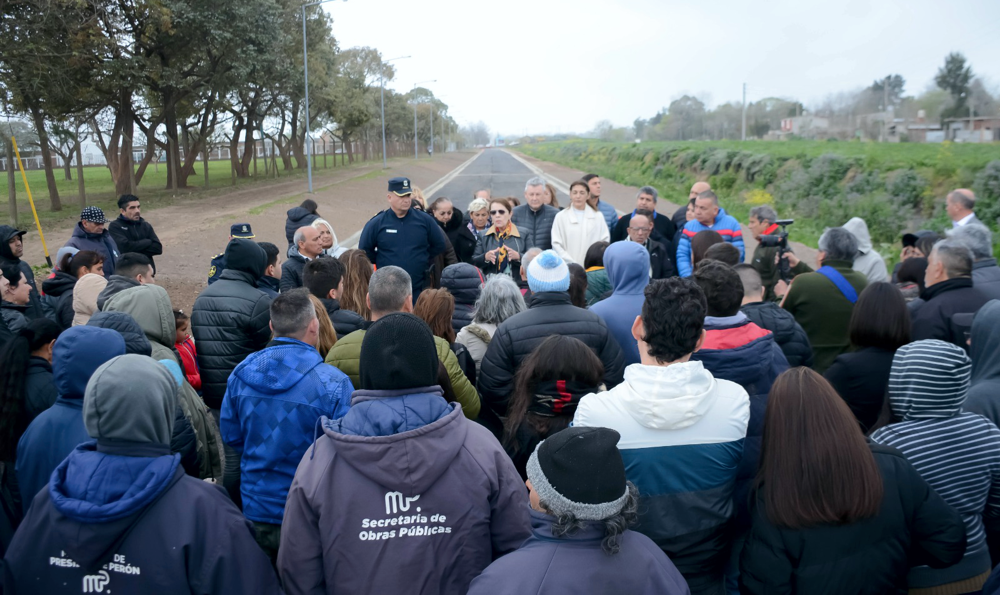 Obra p blica Cantero inaugur 400 metros de asfalto de la