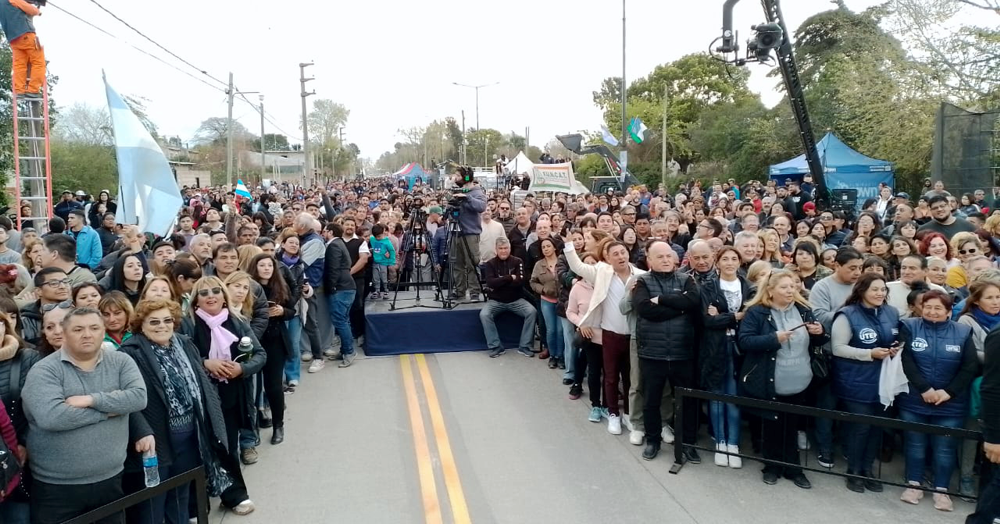 Presidente Perón | Con la presencia de Sergio Massa, se inauguró la megaobra de la avenida Capitán Olivera