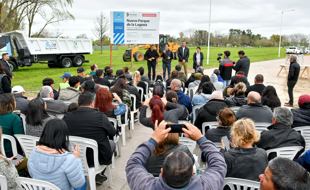 San Vicente | Comenzaron a construir el Parque Argentino de la Laguna del Ojo