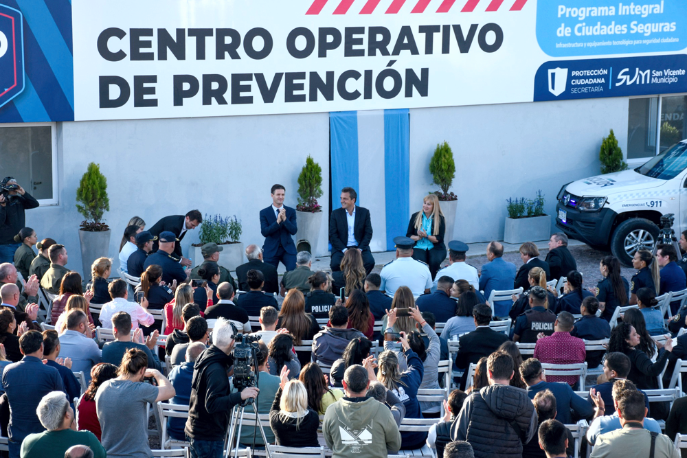 San Vicente | Sergio Massa llamó a tener fuerzas de seguridad mejor remuneradas