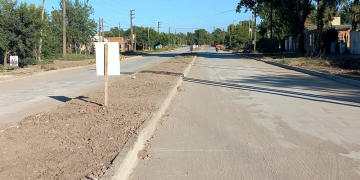San Vicente | El asfalto de la calle Matheu ingresó en su etapa final de construcción