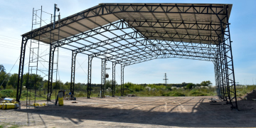 Alejandro Korn | Avanza la construcción del nuevo Centro Logístico Municipal