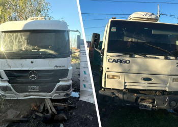 Presidente Perón | Detienen a dos hombres desguazando dos camiones robados en Agrocolonias