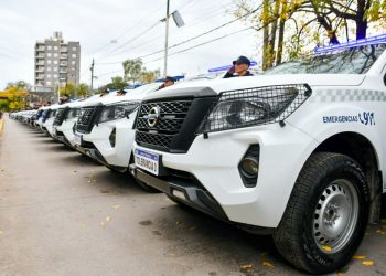 San Vicente | Mantegazza recibió cinco nuevos patrulleros para fortalecer la seguridad