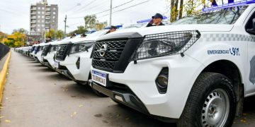 San Vicente | Mantegazza recibió cinco nuevos patrulleros para fortalecer la seguridad