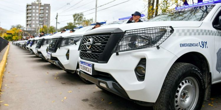 San Vicente | Mantegazza recibió cinco nuevos patrulleros para fortalecer la seguridad