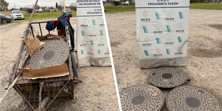 Policiales | Detienen a dos sujetos que robaban tapas de las cámaras de las cloacas