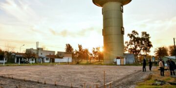 Deportes | Mantegazza visitó la obra del playón deportivo del Club El Progreso de San Vicente