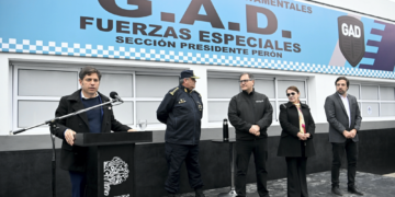 Seguridad | Kicillof y Cantero inauguraron dos bases de grupos especiales de la Policía
