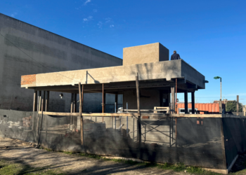 Seguridad | Aceleran la finalización de la obra de la posta policial en el barrio El Roble de Guernica