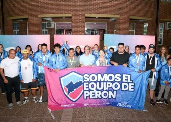 Juegos Bonaerenses | Blanca Cantero recibió a la delegación peronense que arribó desde Mar del Plata