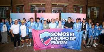 Juegos Bonaerenses | Blanca Cantero recibió a la delegación peronense que arribó desde Mar del Plata