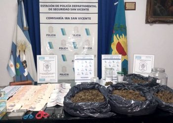 San Vicente | Detienen a un menor por robo y a una mujer por venta de drogas