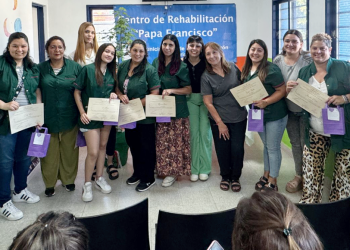 Presidente Perón | Alumnos del NISG finalizaron practicas profesionalizantes en el Centro Papa Francisco