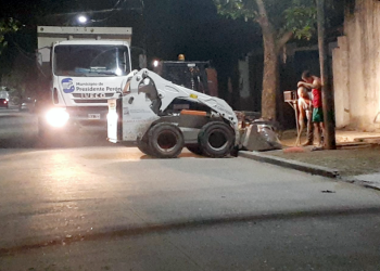 Presidente Perón | Continua la recolección de ramas y residuos en horario nocturno