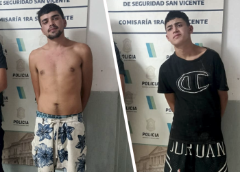 San Vicente | Detienen a dos delincuentes robando ropa en una casa y los detienen