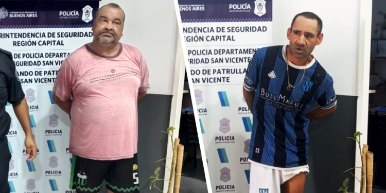 San Vicente | Detienen a dos sujetos, uno de ellos había violado su prisión domiciliaria