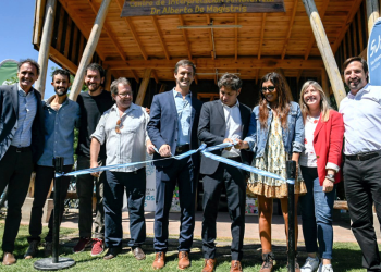 San Vicente | Kicillof y Mantegazza inauguraron el Puesto 3 de la Reserva de la Laguna del Ojo