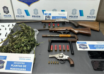 Presidente Perón | Atrapan a dos peligrosos delincuentes con armas y droga