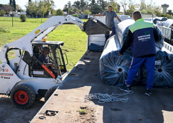 Deportes | La cancha profesional de hockey del Club Universitario sigue avanzando