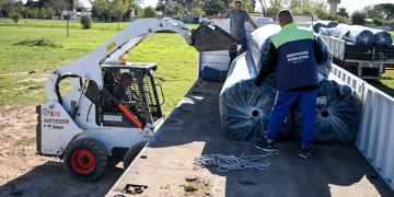 Deportes | La cancha profesional de hockey del Club Universitario sigue avanzando
