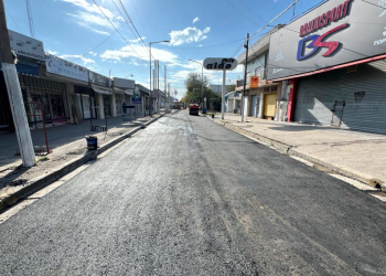 Presidente Perón | El Municipio repavimentó una cuadra de la Calle 7 de Guernica