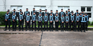 Seguridad | Mantegazza encabezó la entrega de chalecos antibalas al Grupo de Prevención Municipal