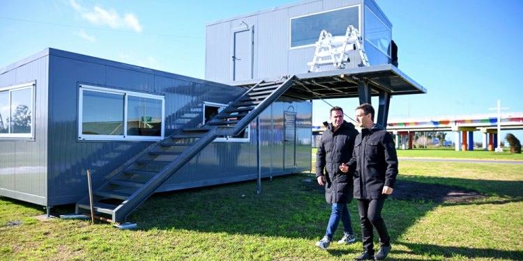 Seguridad | Instalaron un nuevo módulo de vigilancia policial en el cruce de las rutas 6 y 210