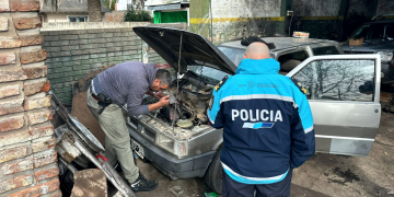 Alejandro Korn | Clausuran y decomisan autopartes robadas en un taller mecánico
