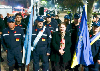 Presidente Perón | Los Bomberos conmemoraron su día, en un acto en la plaza Belisario Roldán
