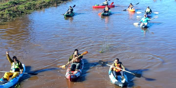 Deportes | Los Kayakistas Originarios remontaron el arroyo San Vicente hasta las lagunas La Bellaca y Tacurú