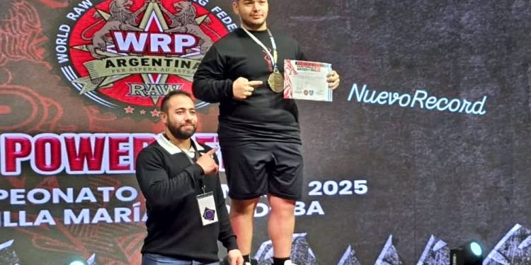 Powerlifting | Juan José Candelli obtuvo un nuevo récord nacional en Córdoba