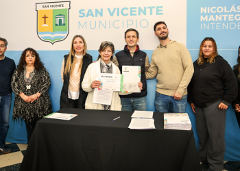 San Vicente | Mantegazza entregó nuevos créditos para emprendedores locales