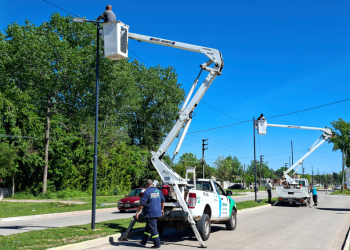 Infraestructura | Iluminan un tramo de la avenida Matheu en el barrio Biocca de San Vicente