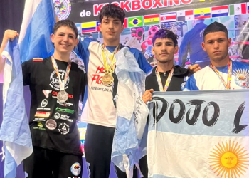 Kickboxing | Nahuel Córdoba regresó de Colombia con 4 medallas del Panamericano