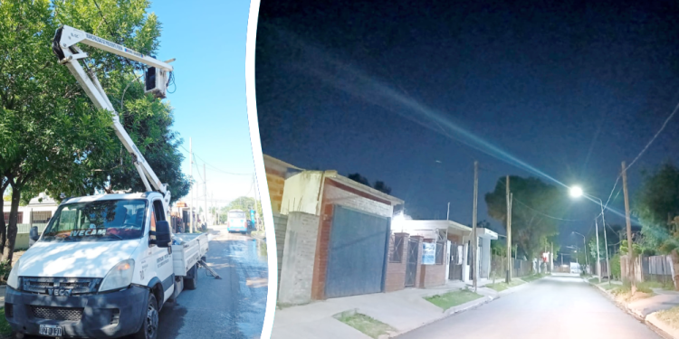 Presidente Perón | Continúa la migración de tecnología LED: esta vez le tocó a Numancia Norte