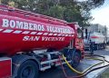 Luis Guillón | Bomberos de San Vicente colaboraron en el combate de un feroz incendio en una fábrica