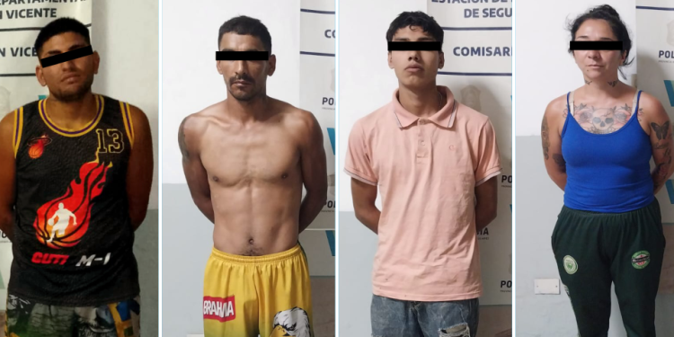 San Vicente | Desbaratan banda dedicada al narcomenudeo y el robo tras múltiples allanamientos