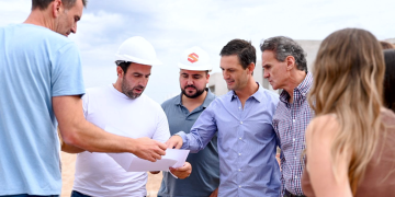 San Vicente | Katopodis y Mantegazza supervisan el avance de infraestructura en el complejo «Altos de Miriní»