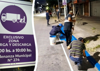 Presidente Perón | Nueva señalización y demarcación vial para optimizar el tránsito en Guernica