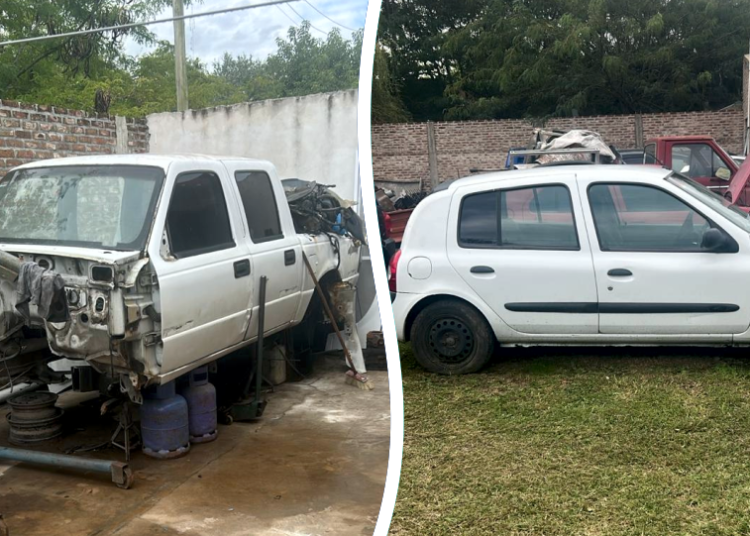 Policiales | Golpe al desguace clandestino en Domselaar: un detenido y decenas de autopartes secuestradas