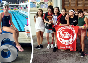 Natación | San Vicente recibe con honores a su hexacampeona: la histórica gesta de Emilia Mayorga en Santa Fe