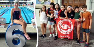 Natación | San Vicente recibe con honores a su hexacampeona: la histórica gesta de Emilia Mayorga en Santa Fe