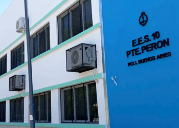 Presidente Perón | Con el inicio de clases inauguran la nueva Escuela Secundaria 10 en Parque Americano