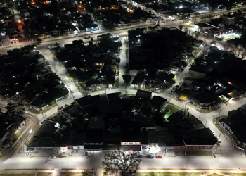 Presidente Perón | Guernica se ilumina: avanza la modernización del alumbrado público con tecnología LED