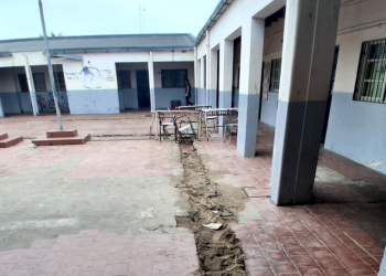 Presidente Perón | Avanzan las obras de infraestructura en la Escuela Primaria 11 del barrio La Yaya
