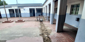 Presidente Perón | Avanzan las obras de infraestructura en la Escuela Primaria 11 del barrio La Yaya