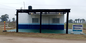 Presidente Perón | Avanzan las obras de puesta en valor en la posta policial del barrio El Ministro