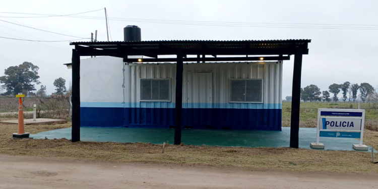 Presidente Perón | Avanzan las obras de puesta en valor en la posta policial del barrio El Ministro