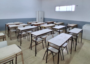 Presidente Perón | Avanzan las obras de refacción y puesta en valor en la Escuela Primaria 11 del barrio La Yaya